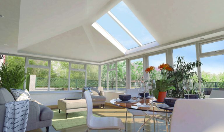 Ultraroof Tiled Roof in Conservatory