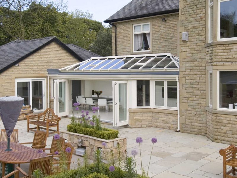 Cream Orangery Extension from T&K
