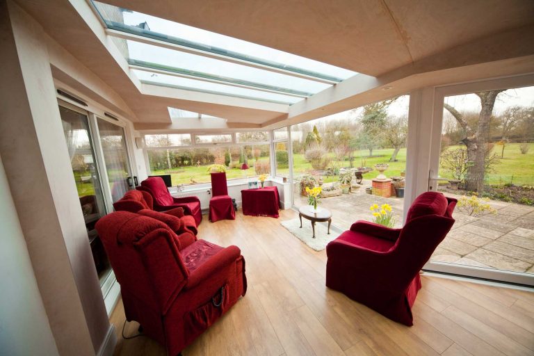 Internal view of Ultraframe Solid Glazed Roofs Northamptonshire