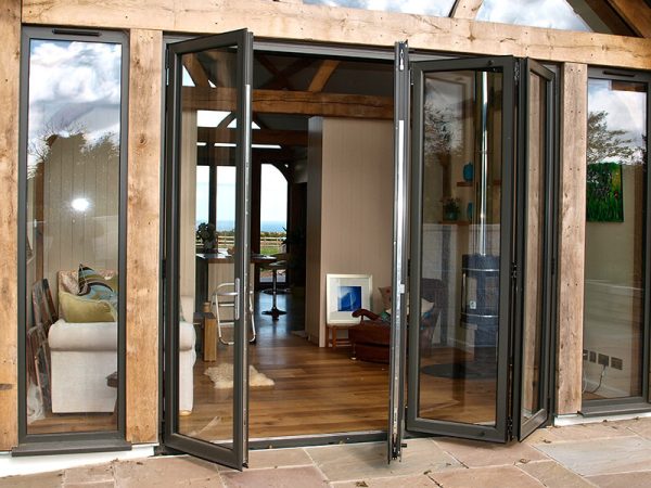 Black Aluminium Bifold Doors Wellingborough