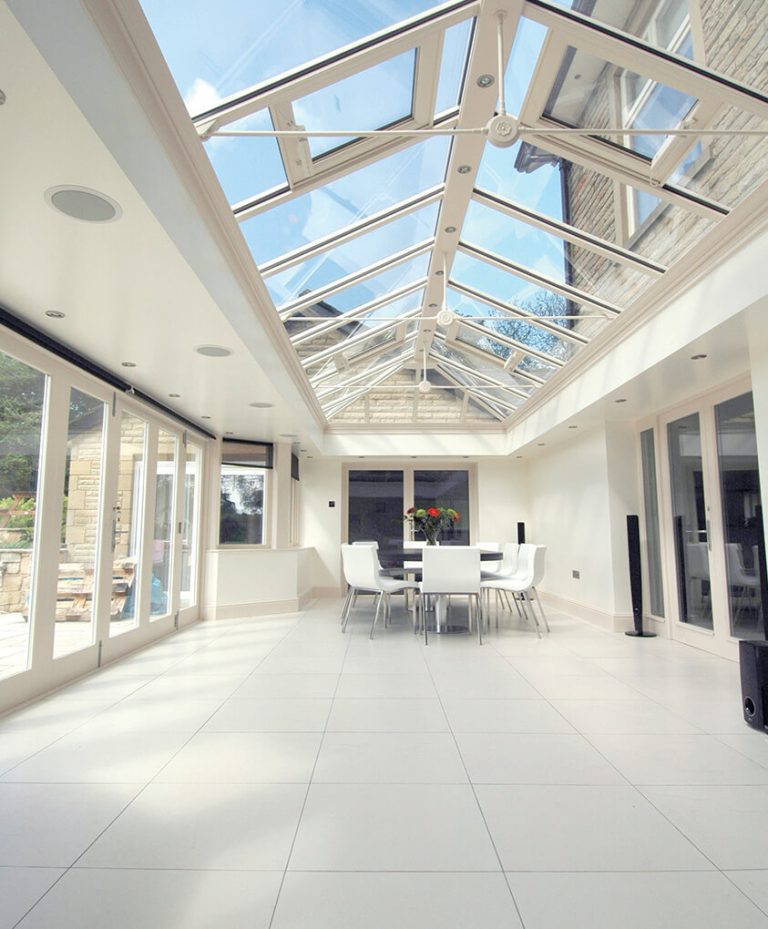 Interior of Orangery with Glass Roof