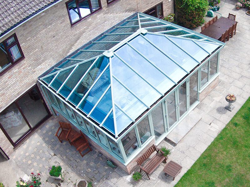 Glass conservatory Roof energy efficient Northamptonshire