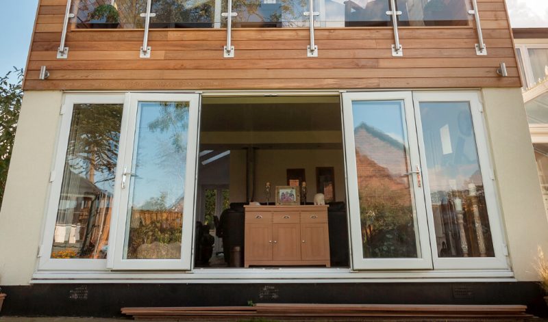 White bifolding Doors