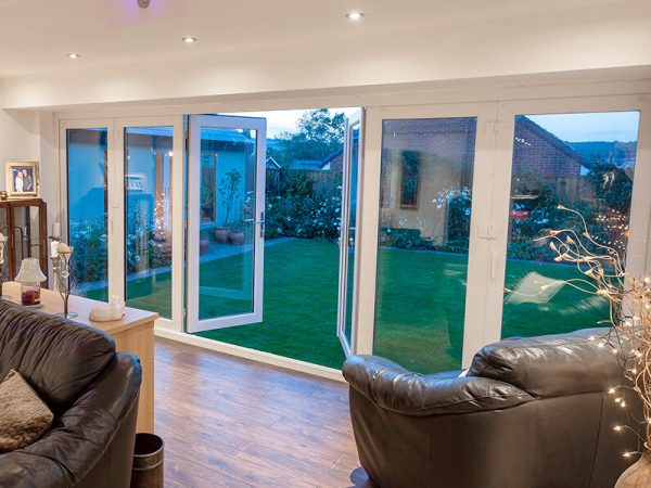 White bifold door costs Northampton