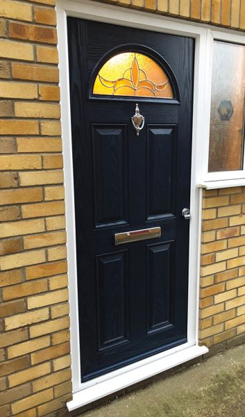 black composite door