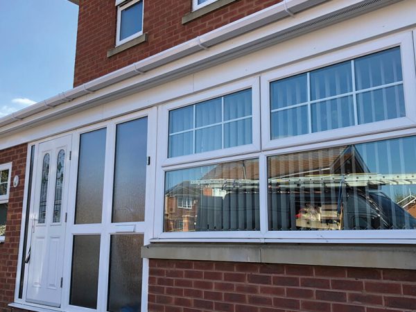 Weather-resistant uPVC soffits installed on a Wellingborough property