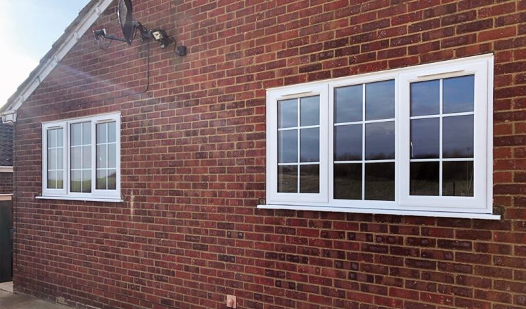 white upvc windows