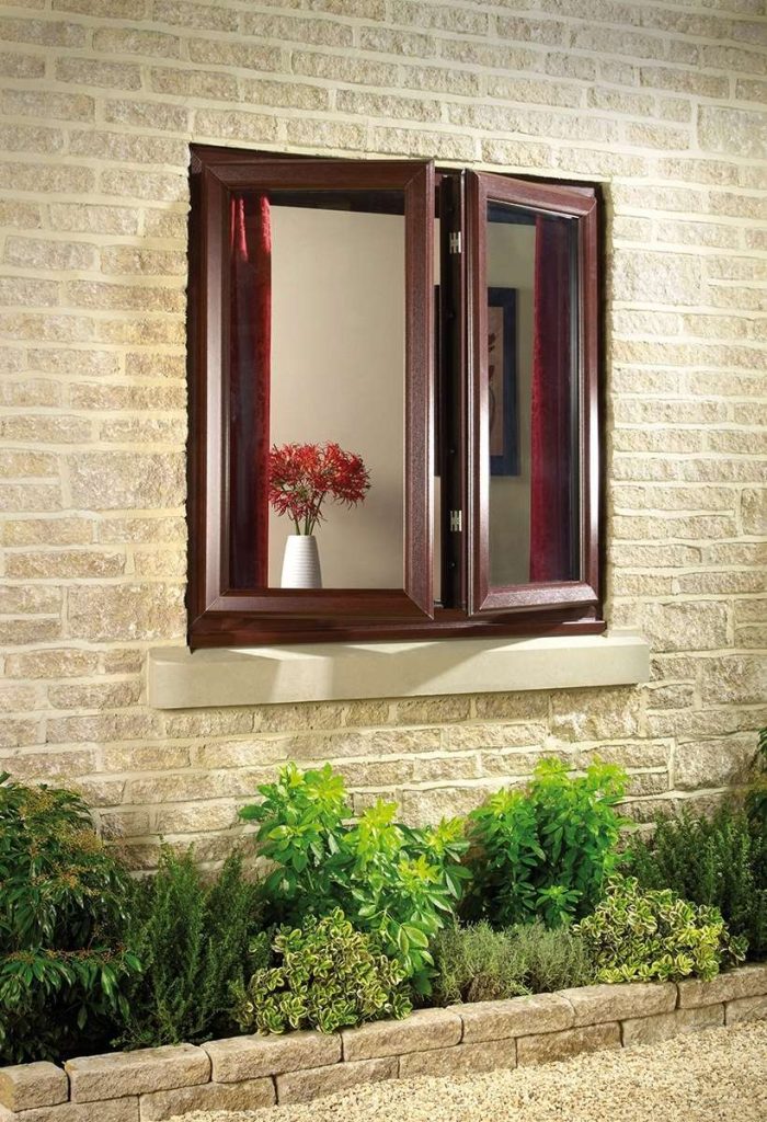 timber look windows