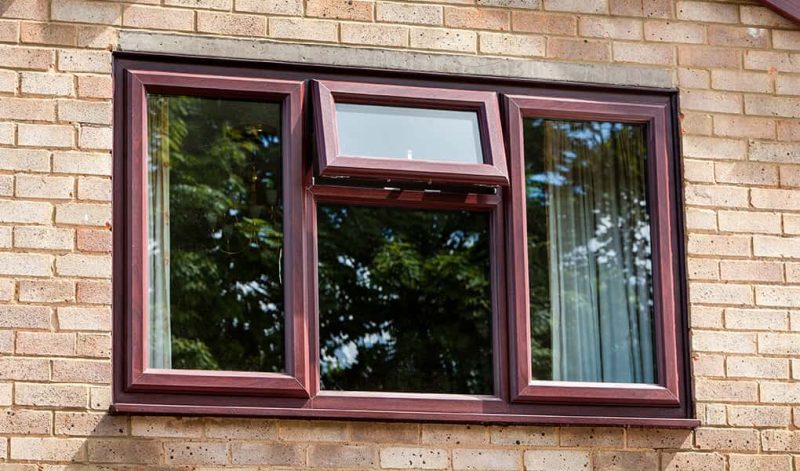 brown triple glazing