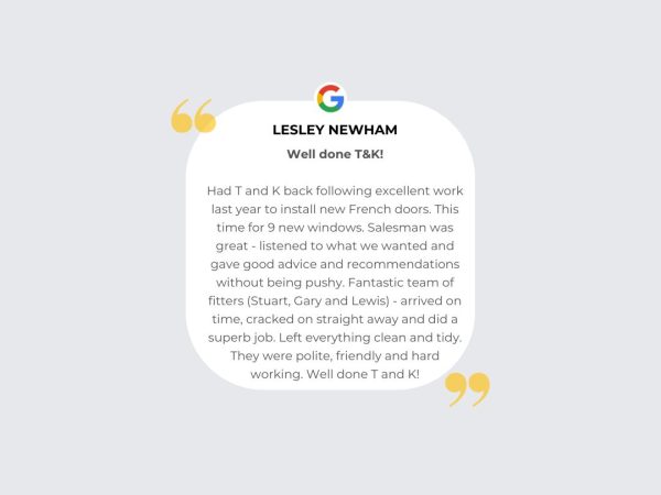 t&K 5 star review google