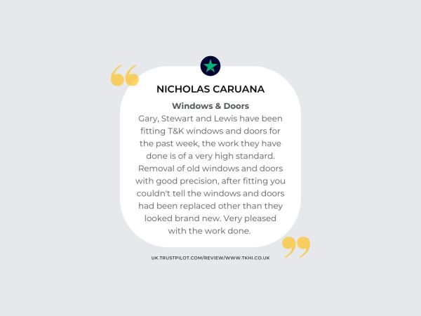 5 star review t&K northampton