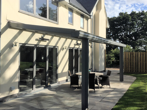 Grey uPVC veranda