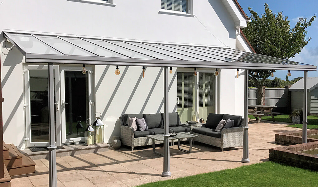 Grey uPVC veranda