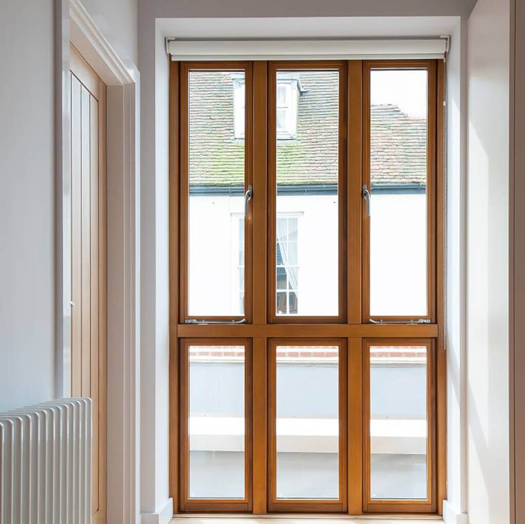 Oak timber tilt and turn windows