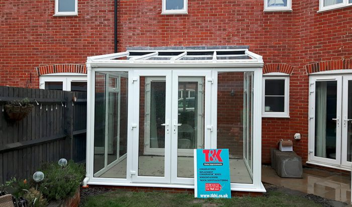 White uPVC Lean To conservatory