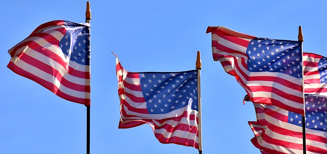 American flags