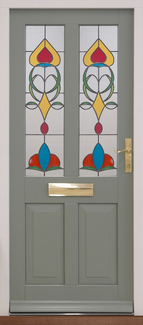 Traditional Entrance Door pebble grey