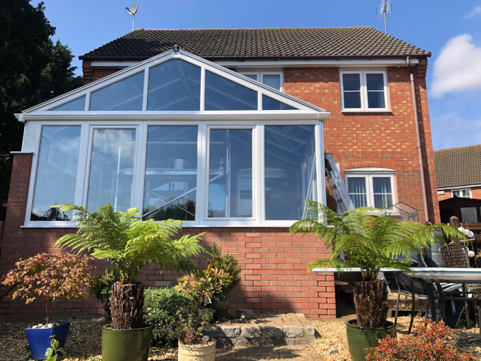 Hawkins uPVC conservatory in white