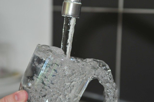 Drinking water from the tap