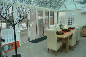 Conservatory with integral blinds