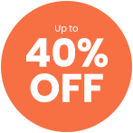 Up to 40% off