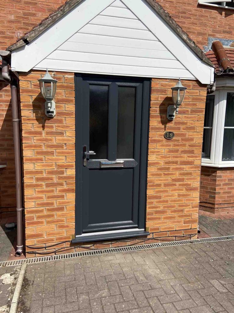 Black uPVC Front Door