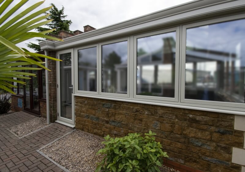 Pebble grey conservatory